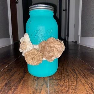 Repurposed mason jar decor